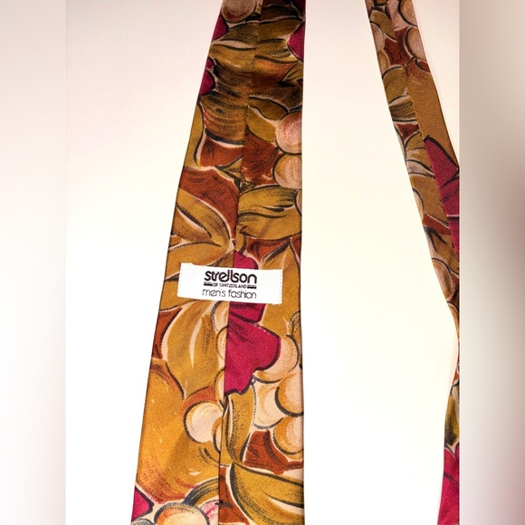 Strellson Men's Silk Tie with Floral Design - Picture 1 of 2